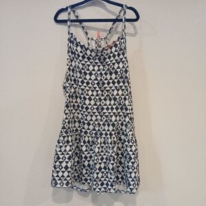 Roxy Girls Large (16) Black and White Patterned Tank Dress